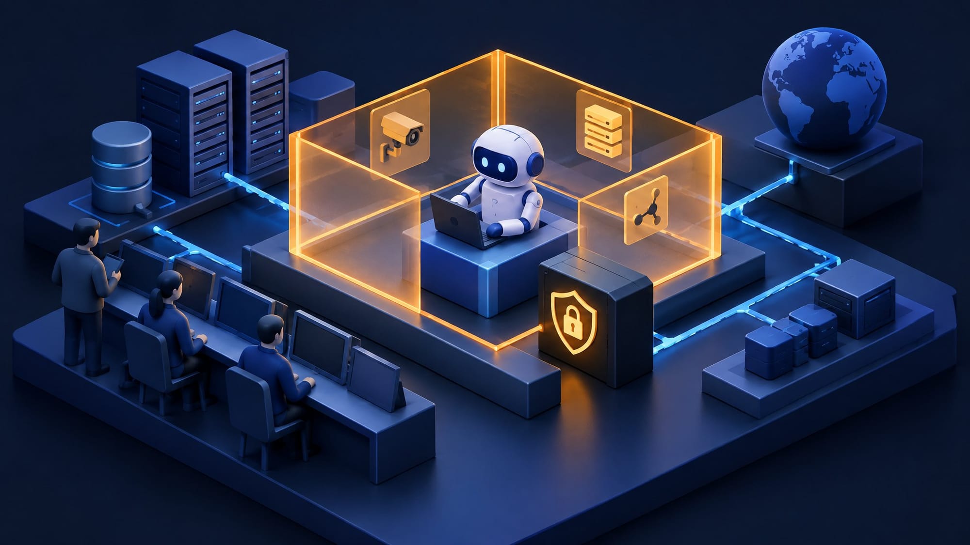 Illustration for the story: Federal Agent Guidance Makes the Monitor Part of the Security Boundary